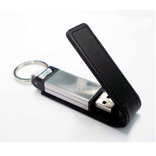 LLAVERO DE PIEL MEMORIA USB DE 16 GB NUEVO