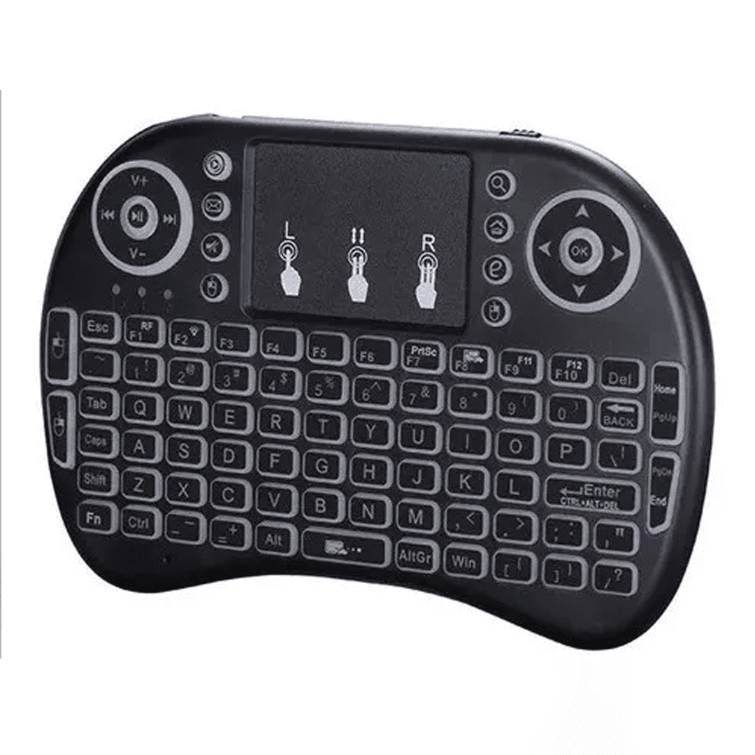 TV BOX MINI TECLADO INALÁMBRICO RECARGABLE PARA SMART TV / TABLET/ TV BOX PC