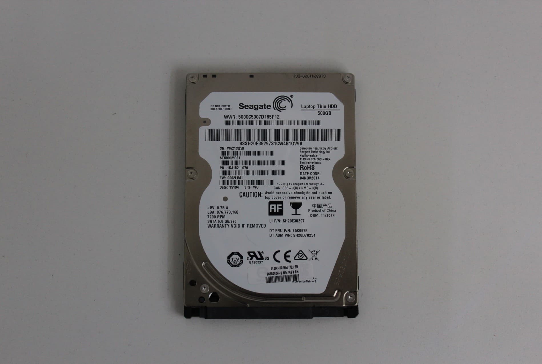 Seagate Disco Duro Momentus Thin St500lm021 500gb 2.5