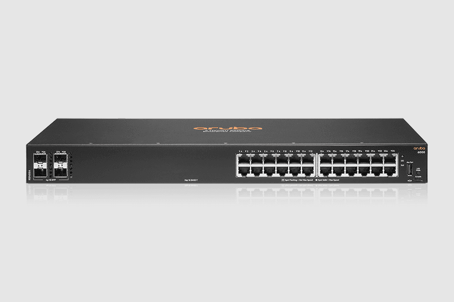 SWITCH HPE ARUBA R8N88A 6000 24G Y 4SFP ADMINISTRABLE CAPA 2