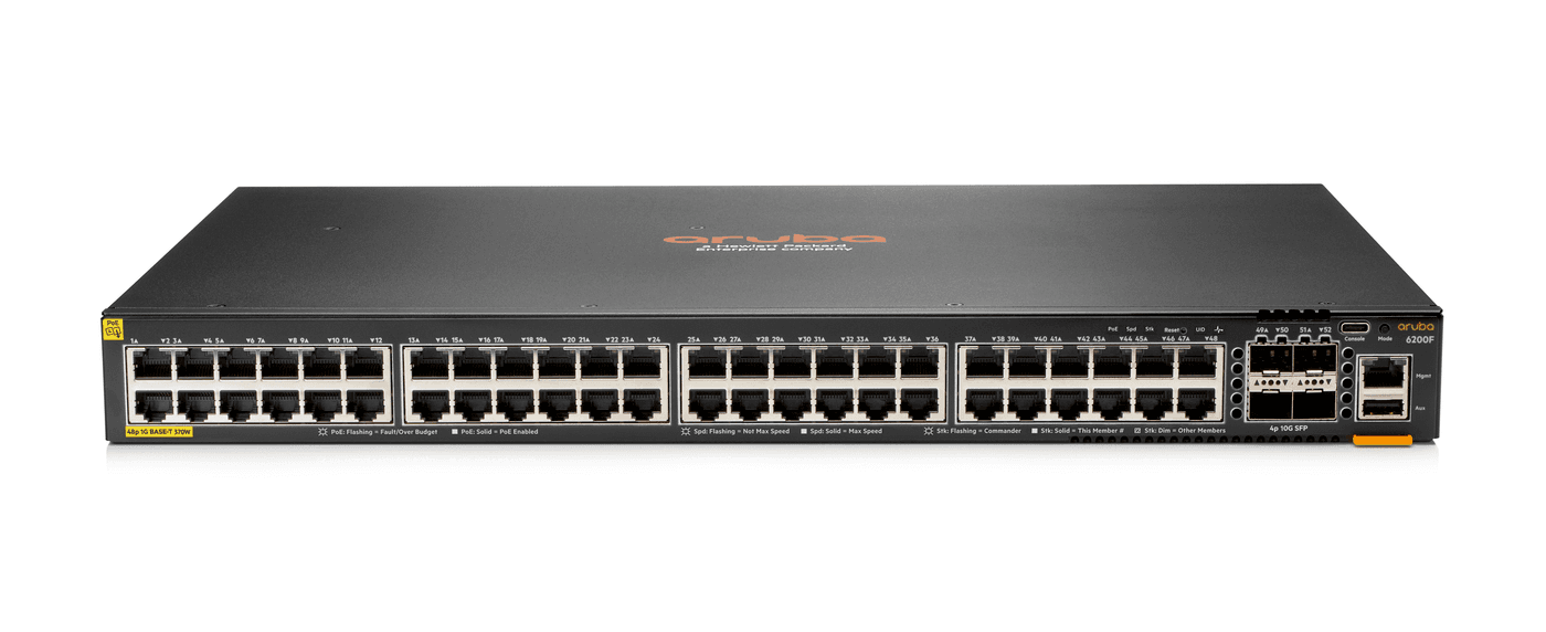 SWITCH HPE ARUBA JL727B ANW 6200F 48G C4 4SFP+370W