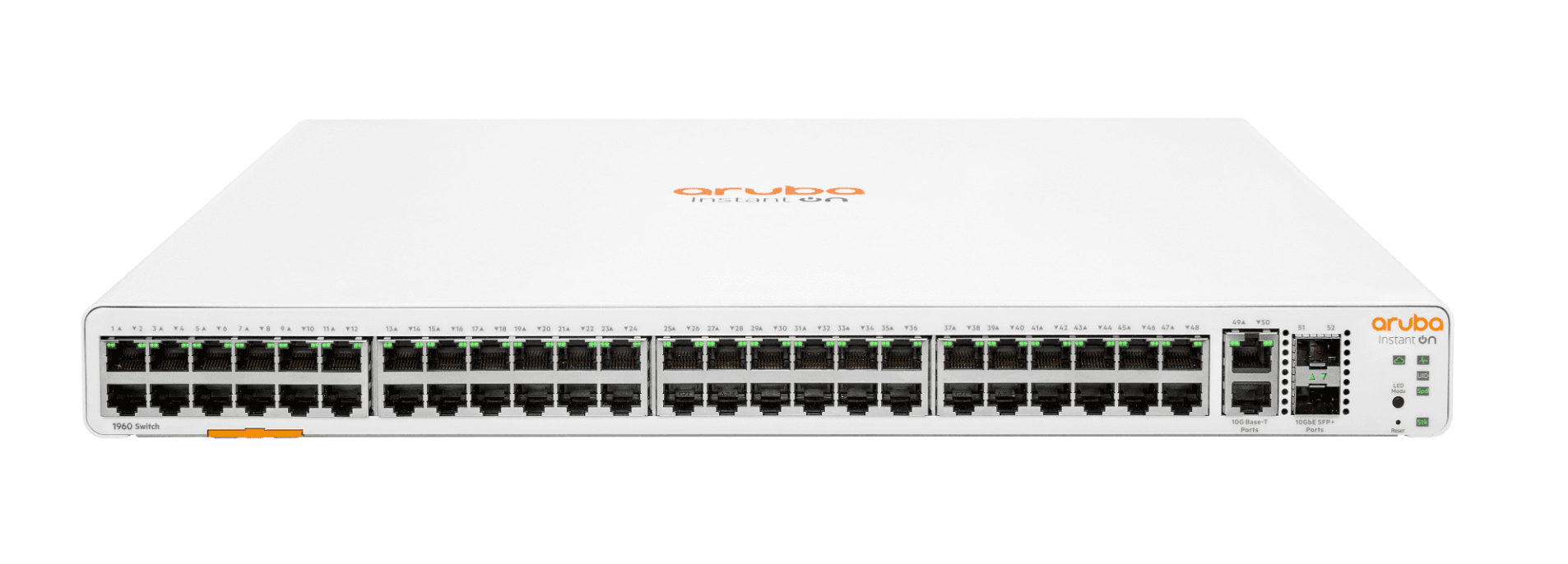 SWITCH HPE ARUBA JL808A INSTANT ON 1960 48 RJ-45 10/100/1000, 2 SFP 10 GBE, 10GBASE-T