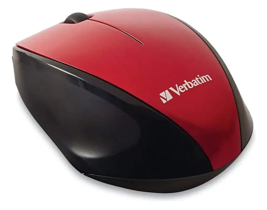 Mouse Verbatim Wireless Multi-trac Blue Led Inalambrico Game Color Rojo