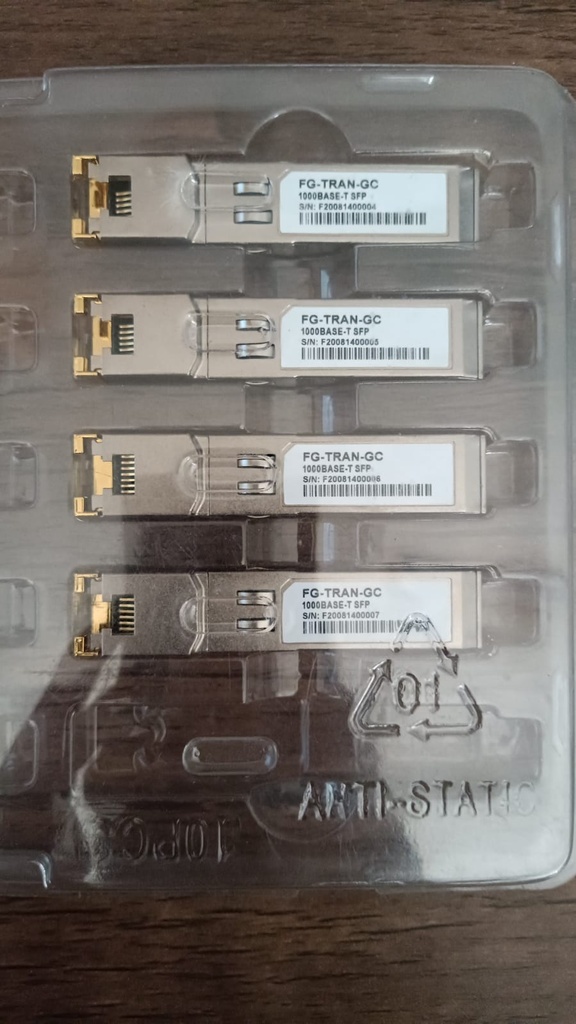 FORTINET SFP FG-TRAN-GC 1000BASE-T-SFP NUEVO BLISTER