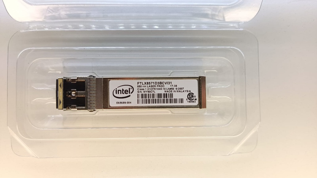 INTEL SFP FTLX8571D3BCVI31-850NM LASER PROT NUEVO EN BLISTER