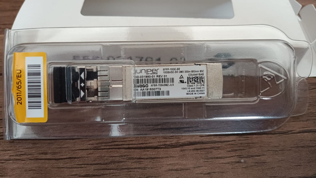 JUNIPER NETWORKS SFP SFPP-10GE-SR NUEVO CAJA BLANCA