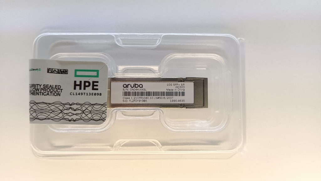 Modulo Transceptor ARUBA  (10G SFP + LC SR)
