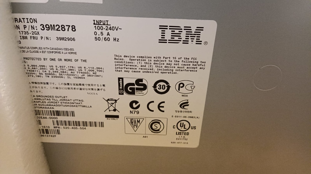 IBM 1735-2GX SWITCH NUEVO EN CAJA
