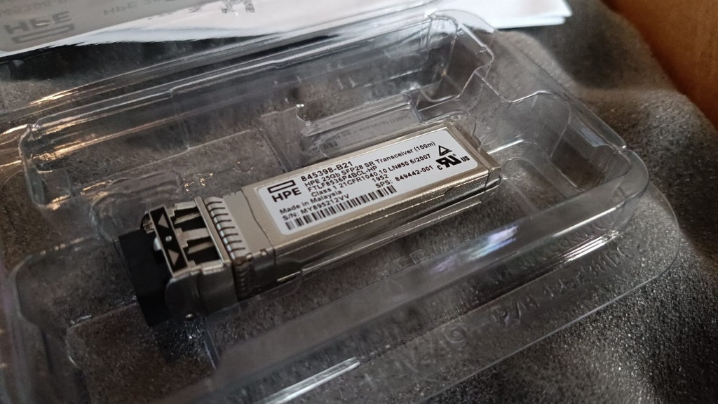 HPE SFP HPE 25GB SFP28 SR TRANSRECEIVER (100M) NUEVO BLISTER