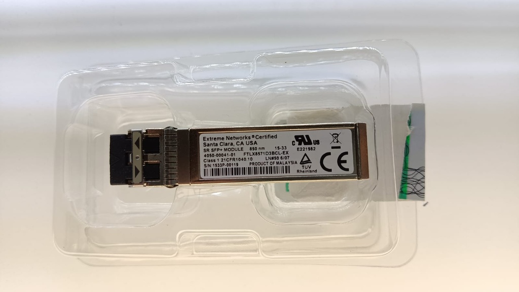 EXTREME NETWORKS SFP SR-SFP+MODULO 850 NM NUEVO EN BLISTER