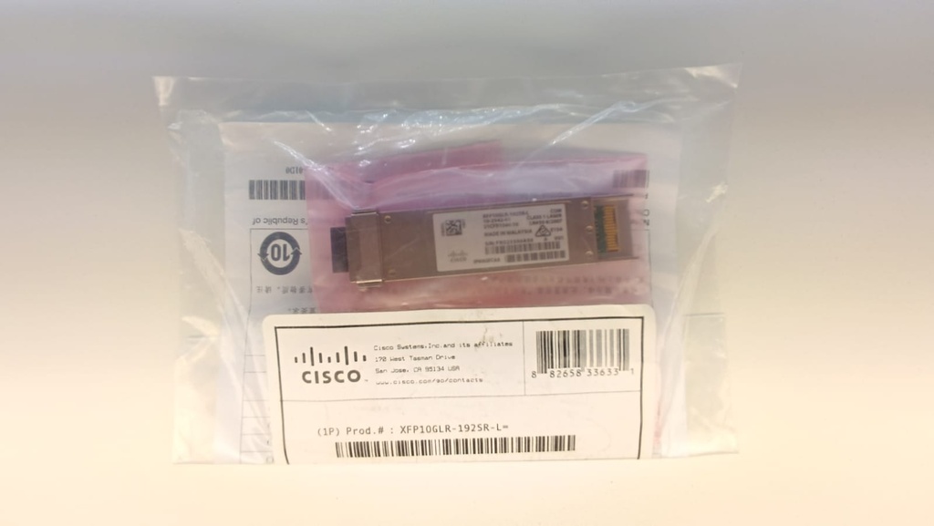 CISCO XFP10GLR-192SR-L NUEVO ORIGINAL EN BOLSA