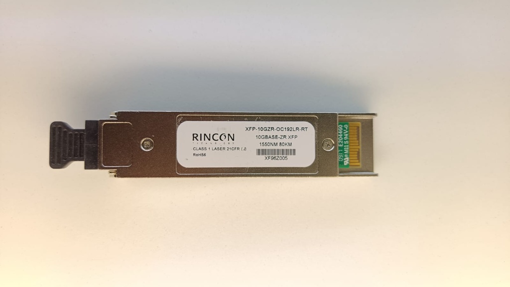 RINCON MODULO SFP XFP-10GZR-OC192LR-RT SEMI NUEVO