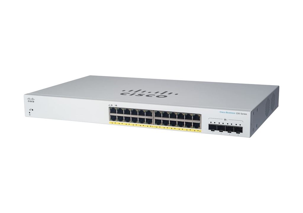 CISCO SWITCH CBS220-24FP-4X-N NUEVO EN CAJA