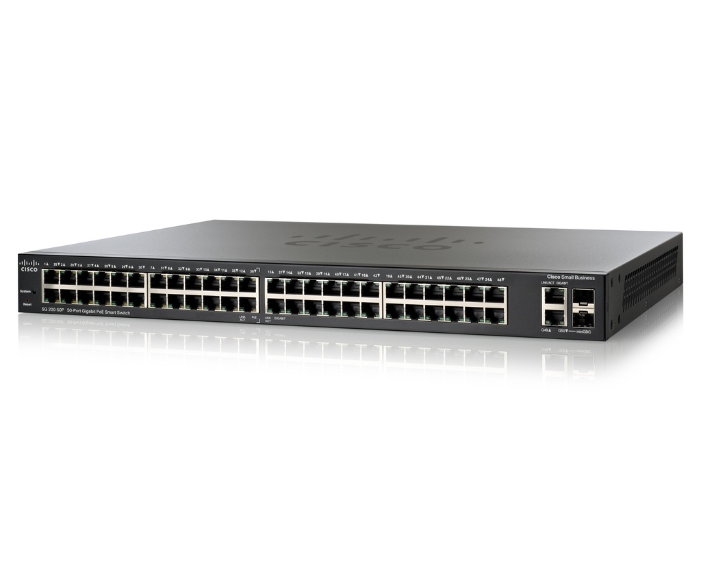 CISCO SWITCH SG200-50P NUEVO EN CAJA