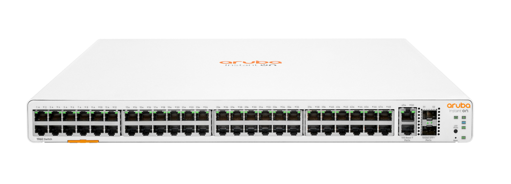 SWITCH HPE ARUBA JL808A INSTANT ON 1960 48 RJ-45 10/100/1000, 2 SFP 10 GBE, 10GBASE-T