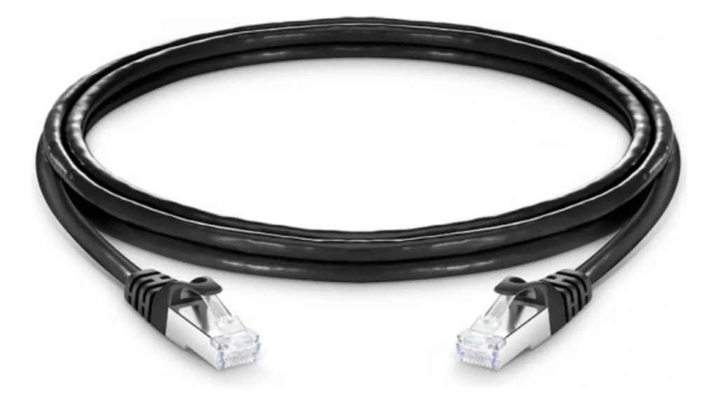 Cable De Conexión Ethernet Rj45 5 Ft Negro NUEVO EN BOLSA