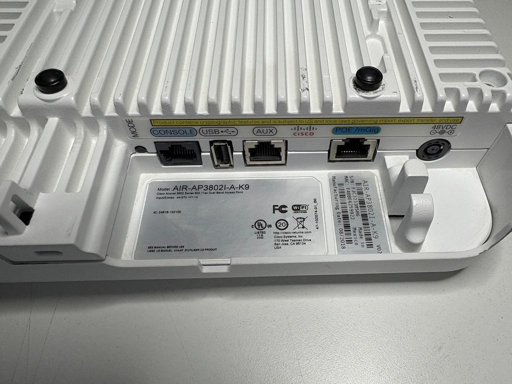 Cisco Access Point Air-ap3802i-a-k9 Seminuevo