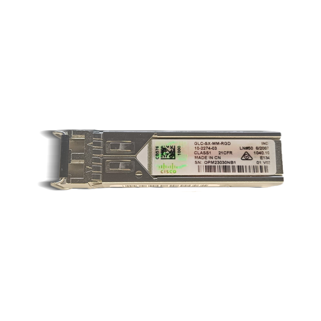 CISCO SFP GLC-SX-MM-RGD NUEVO EN BLISTER HOLOGRAMA