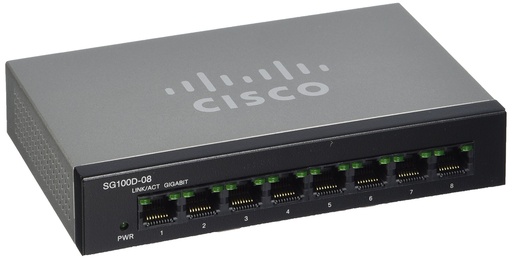 [CI100D8SW-NC] SWITCH DE RED CISCO SG100D-08 NUEVO EN CAJA