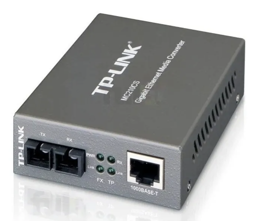 [TPMC210TE-SS] TP-LINK CONVERTIDOR DE MEDIOS GIGABIT MC210CS FIBRA MONO MODO 15KM SC